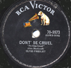 DON'T BE CRUEL / LOVE ME TENDER